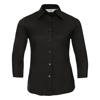 Women'S ¾ Sleeve Easycare Fitted Shirt in black