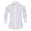 Women'S ¾ Sleeve Easycare Fitted Shirt in white