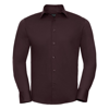 Long Sleeve Easycare Fitted Shirt in port