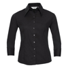 Women'S ¾ Sleeve Tencel® Fitted Shirt in black