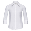 Women'S ¾ Sleeve Tencel® Fitted Shirt in white
