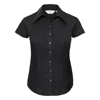 WomenS Cap Sleeve Tencel® Fitted Shirt in black
