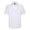 Short Sleeve Tencel® Fitted Shirt in white