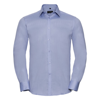 Long Sleeve Herringbone Shirt in light-blue