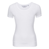Women'S Short Sleeve Stretch Top in white