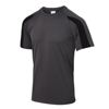 Contrast Cool T in charcoal-jetblack