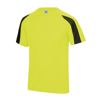 Contrast Cool T in electricyellow-jetblack
