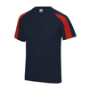 Contrast Cool T in frenchnavy-firered