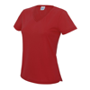 V-Neck Girlie Cool T in fire-red