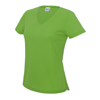 V-Neck Girlie Cool T in lime-green