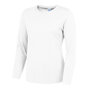 Girlie Long Sleeve Cool T in arctic-white