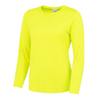 Girlie Long Sleeve Cool T in electric-yellow