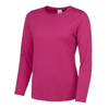 Girlie Long Sleeve Cool T in hot-pink