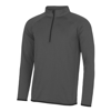 Cool ½ Zip Sweatshirt in charcoal-jetblack