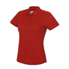 Girlie Cool Polo in fire-red