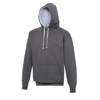 Varsity Hoodie in charcoal-heathergrey