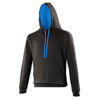 Varsity Hoodie in jetblack-sapphireblue