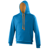 Varsity Hoodie in sapphireblue-orangecrush