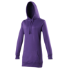 Girlie Longline Hoodie in purple