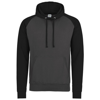 Baseball Hoodie in charcoal-jetblack