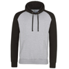 Baseball Hoodie in heathergrey-jetblack