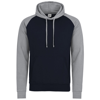 Baseball Hoodie in oxfordnavy-heathergrey