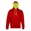 Superbright Hoodie in firered-electricyellow