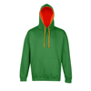 Superbright Hoodie in kellygreen-electricorange