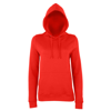 Girlie College Hoodie in fire-red