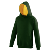 Kids Varsity Hoodie in forestgreen-gold