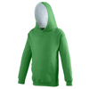 Kids Varsity Hoodie in kellygreen-arcticwhite