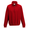 Sophomore ¼ Zip Sweatshirt in fire-red