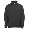 Sophomore ¼ Zip Sweatshirt in jet-black
