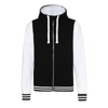 Urban Varsity Zoodie in jetblack-arcticwhite