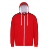 Varsity Zoodie in firered-arcticwhite