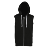 Sleeveless Zoodie in jet-black