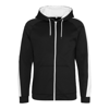 Sports Polyester Zoodie in jetblack-arcticwhite