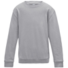 Kids Awdis Sweatshirt in heather-grey