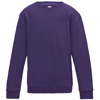 Kids Awdis Sweatshirt in purple