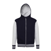 Kids Urban Varsity Zoodie in oxfordnavy-heathergrey