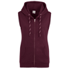 Girlie Sleeveless Zoodie in burgundy