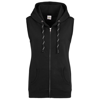 Girlie Sleeveless Zoodie in jet-black