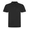 Triblend Polo in heather-black