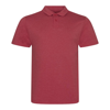 Triblend Polo in heather-red