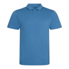 Triblend Polo in heather-sapphire-blue