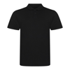 Triblend Polo in solid-black