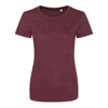 Girlie Triblend T in heather-burgundy