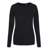 Girlie Triblend T Long Sleeve in solid-black