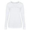 Girlie Triblend T Long Sleeve in solid-white