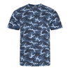 Camo T in blue-camo